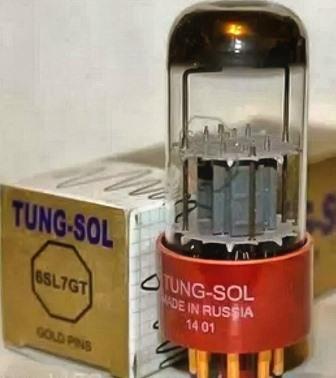 Радиолампы 6SL7GT Tung-Sol Gold
